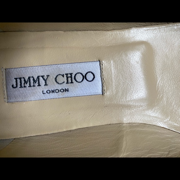 JIMMY CHOO Black Patent Leather Gold Buckle Flats - Picture 15 of 16